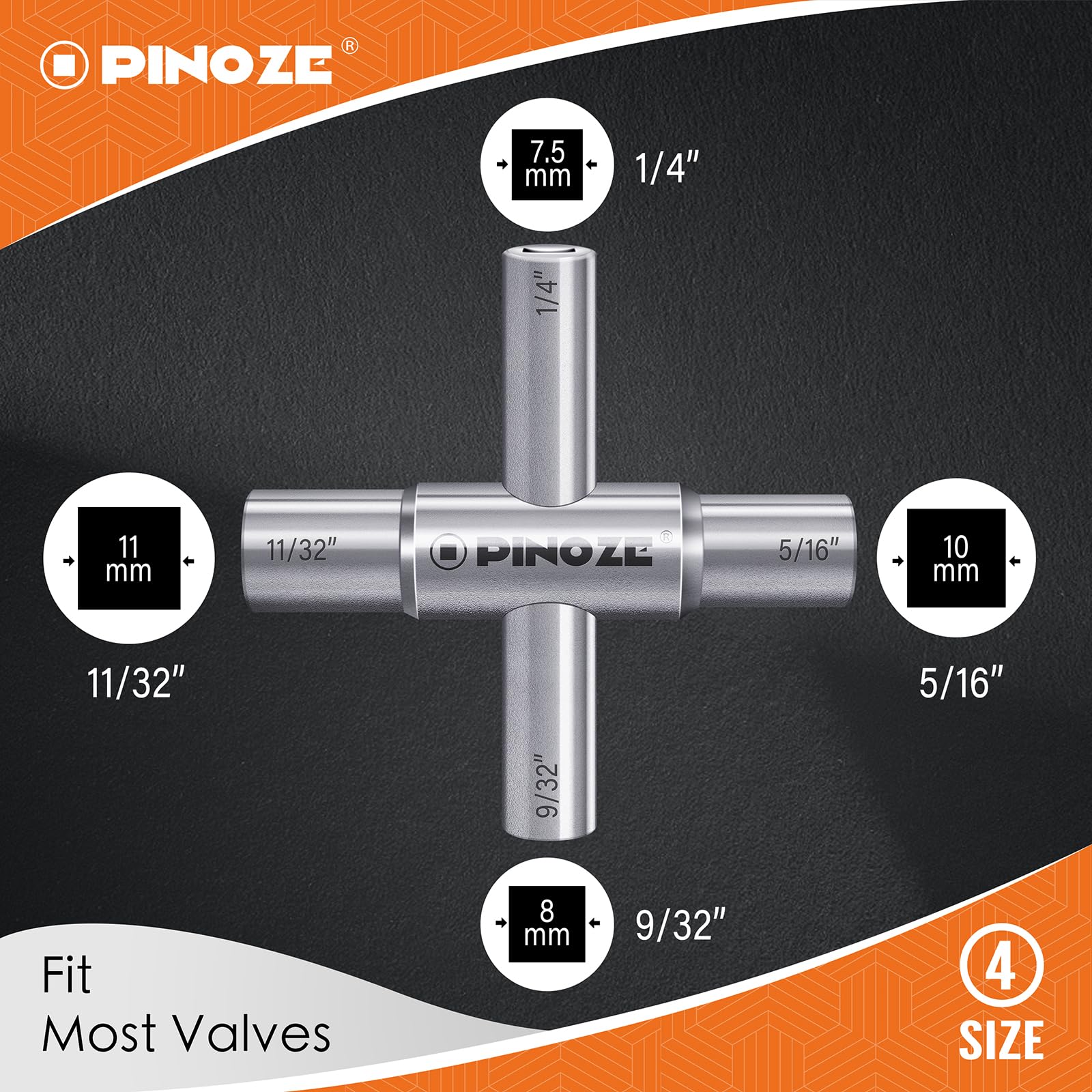 Chi⭐︎Kook Comfylichi 2pcs 4 Way Sillcock Key Set 1/4